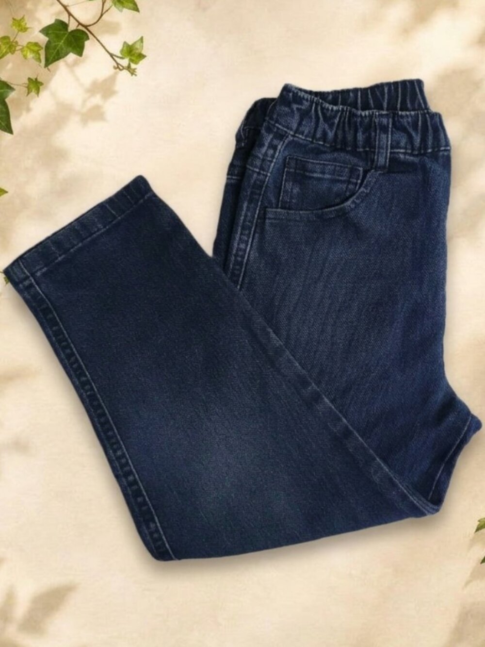 Kids easy-peasy Size 5T Dark Wash Denim Pull On Jeans